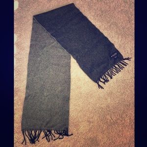 Brooks Brothers Pure Cashmere Scarf Dual-Face Grey